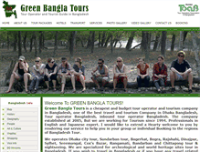 Tablet Screenshot of greenbanglatours.com
